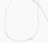 Diamonique x Jennifer Miller Sterling Silver 24" Floating Necklace